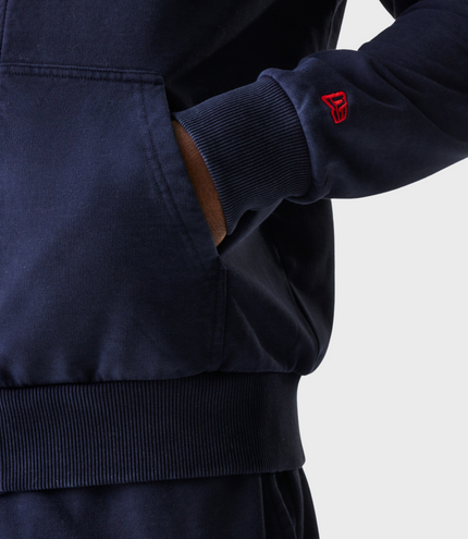 New Era Oracle Red Bull Racing Mens Oversized Zip Hoodie - Dark Blue