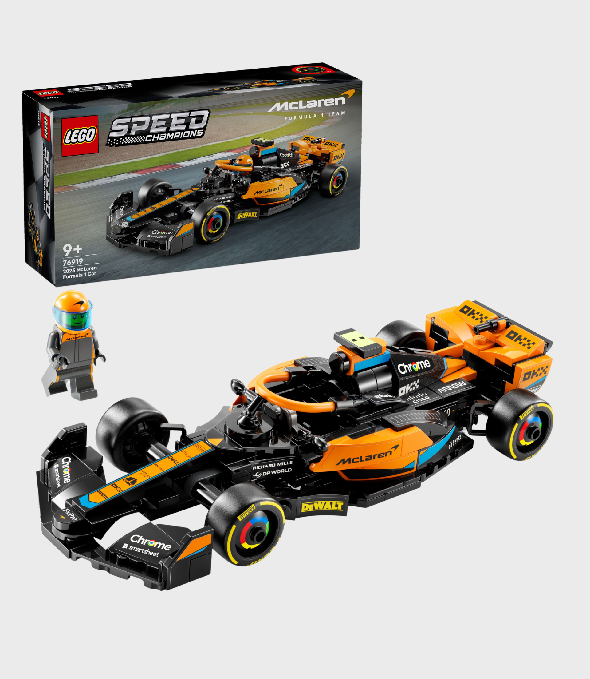 LEGO Speed Champions 2023 McLaren Formula Race Car