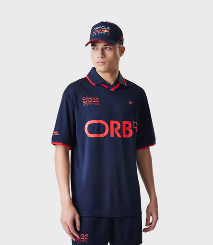 New Era Oracle Red Bull Racing Mens Graphic Football T-Shirt - Dark Blue