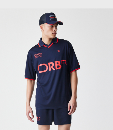 New Era Oracle Red Bull Racing Mens Graphic Football T-Shirt - Dark Blue