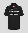 Mens Mercedes-AMG Petronas F1 Official Team Kit Team Polo - Black