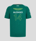 Unisex Aston Martin F1 Official Team Kit Alonso Team T-Shirt - Green