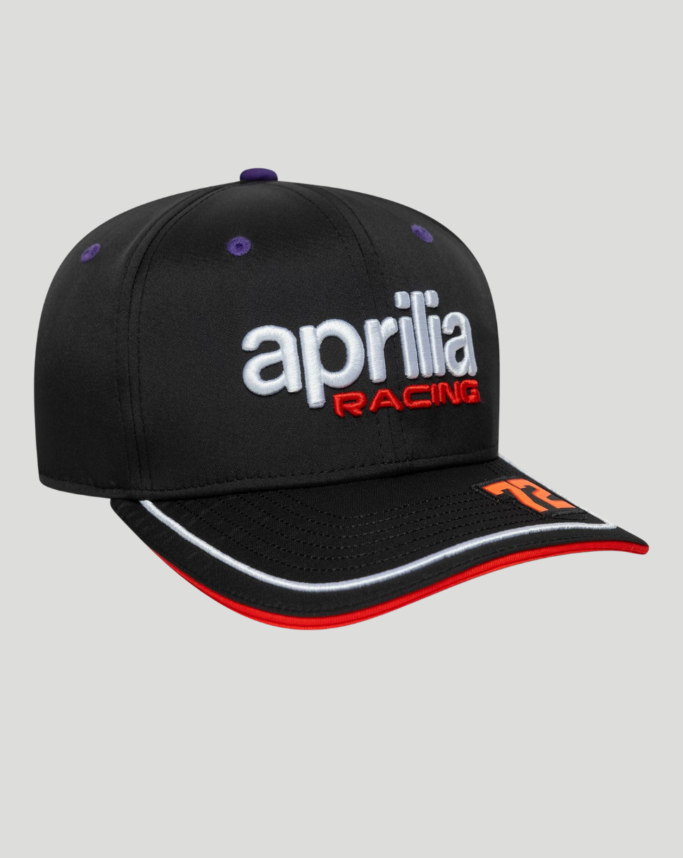 Aprilia Racing Replica Marco Bezzecchi 9SEVENTY Stretch Snap Adjustable Cap - Black