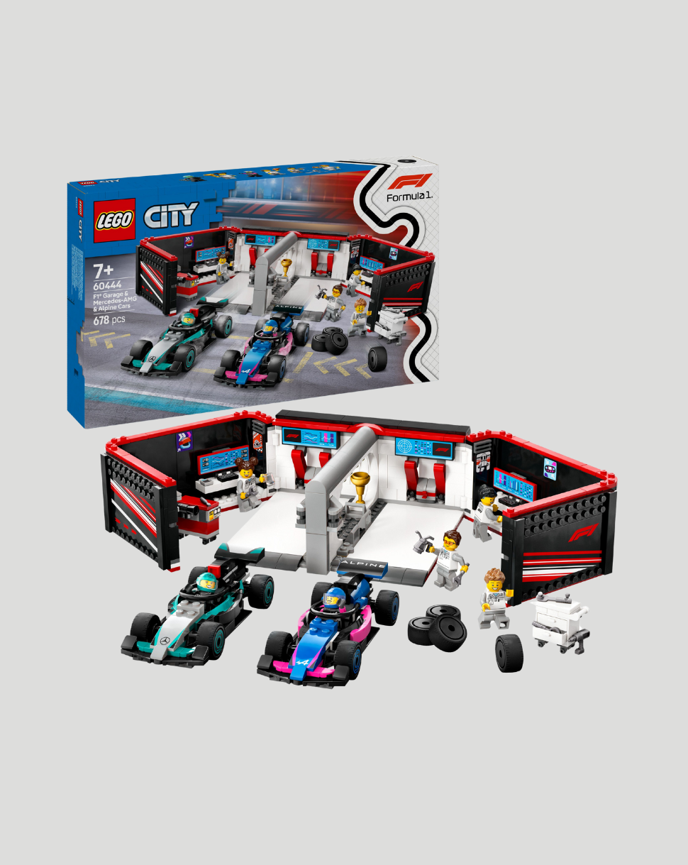 LEGO City F1 Garage Mercedes-AMG Alpine Cars Set - Main Image