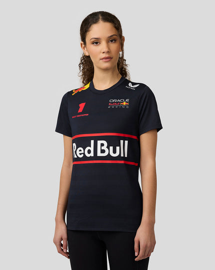 Oracle Red Bull Racing Womens Teamline Max Verstappen Set Up T-Shirt - Night Sky
