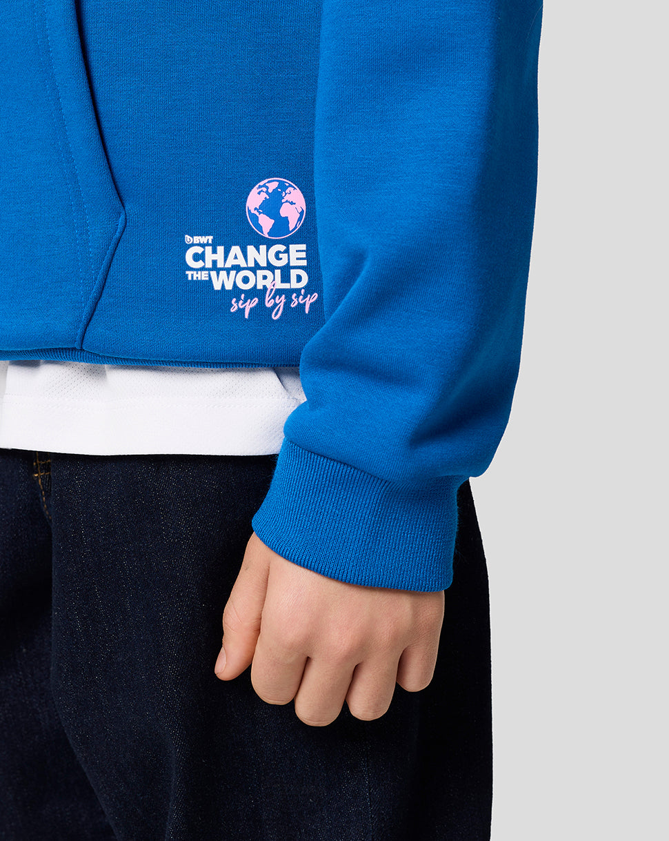 Bwt Alpine Formula One Team's Junior Official Pullover Hoodie - Lapis Blue