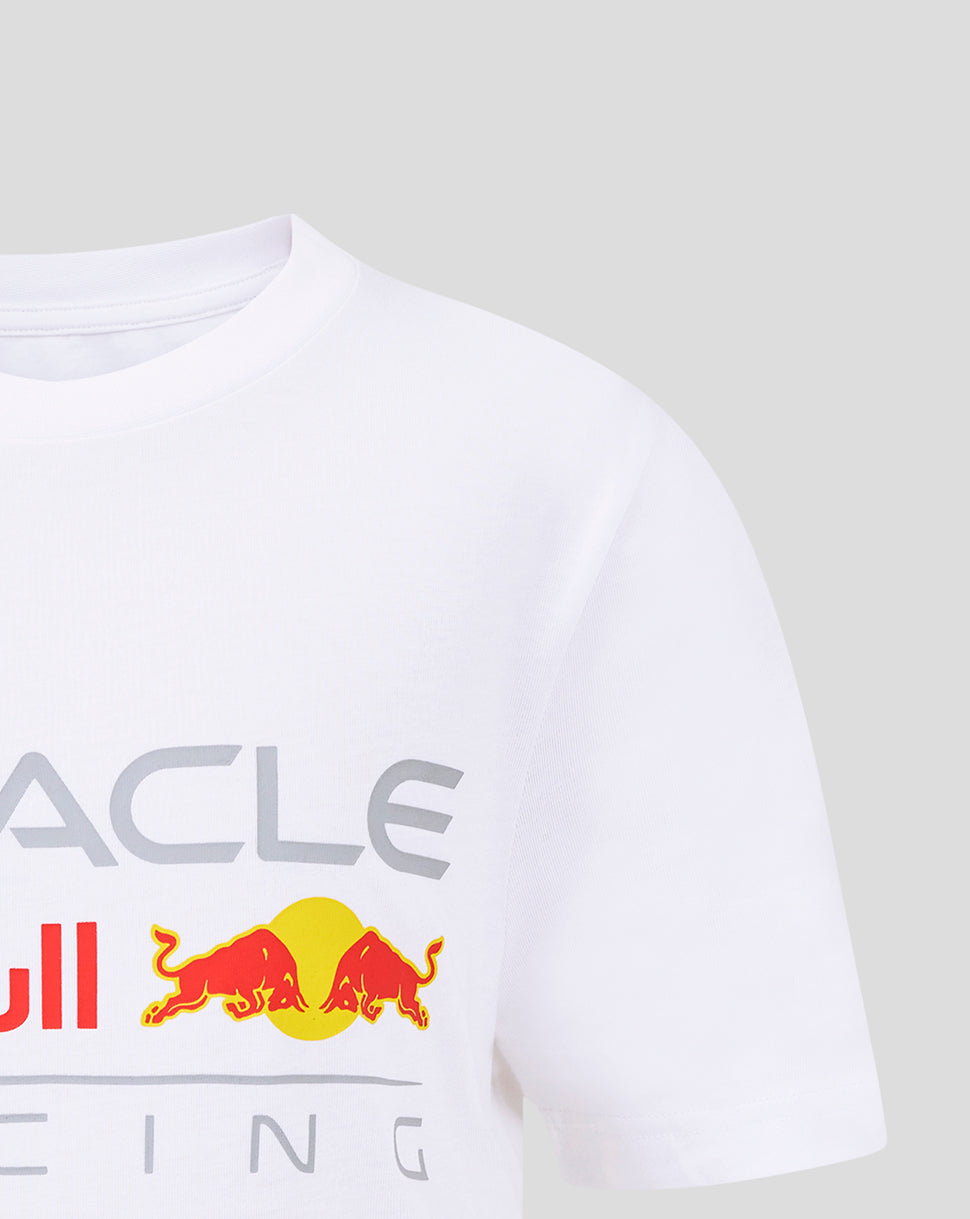 Oracle Red Bull Racing Junior Large Front Logo T-Shirt - Brilliant White