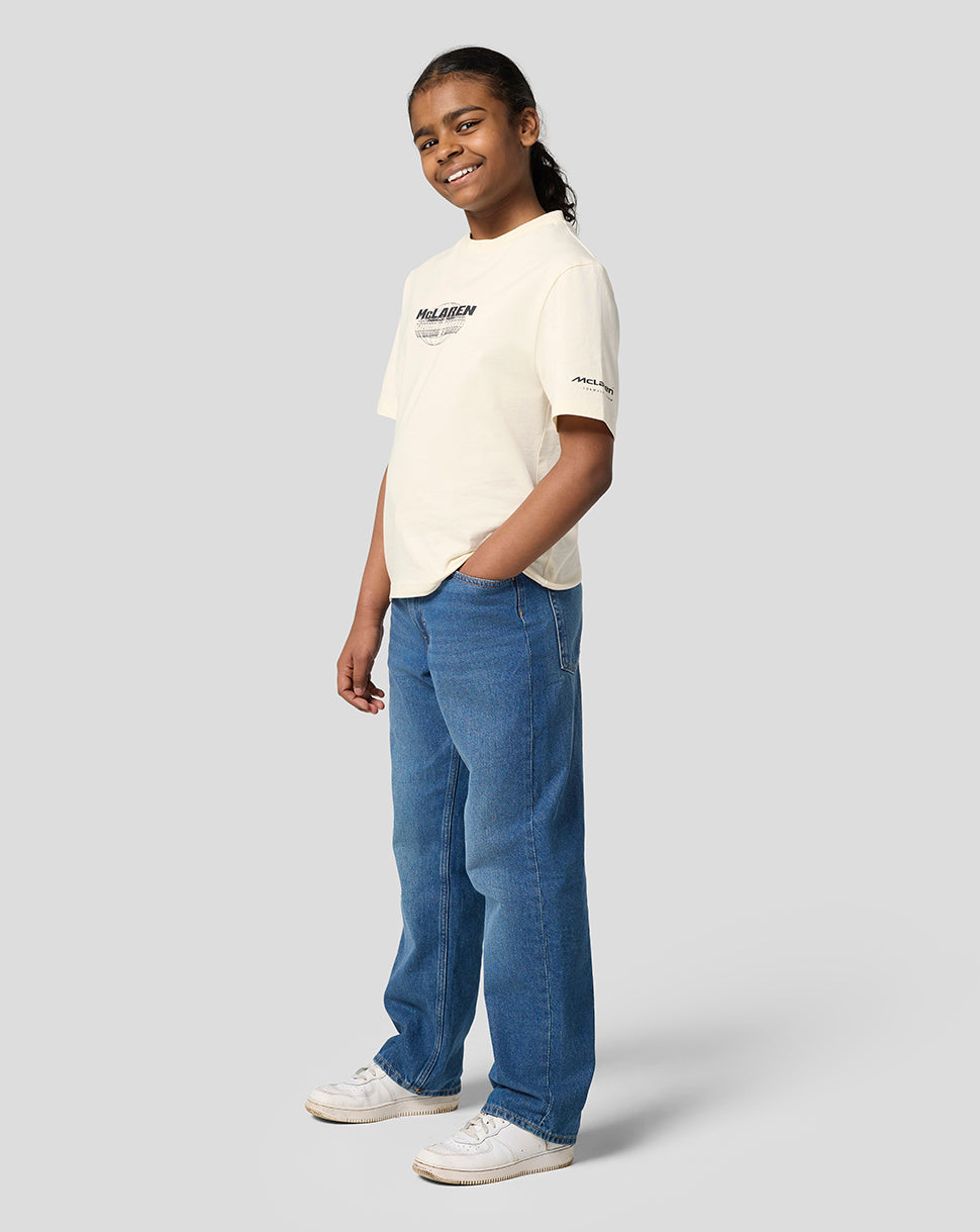 Junior World Tour Graphic T-Shirt - Egret