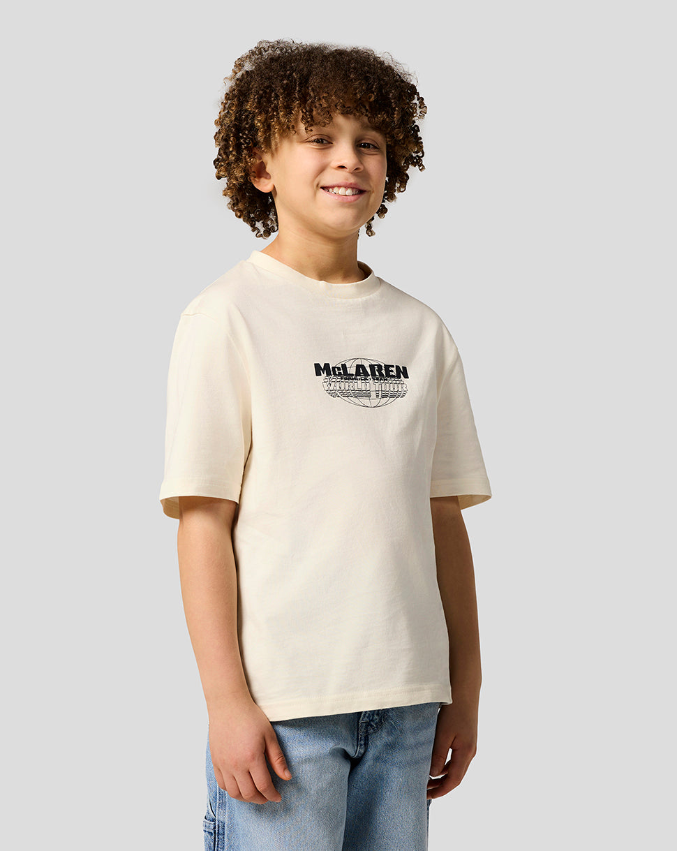 Junior World Tour Graphic T-Shirt - Egret
