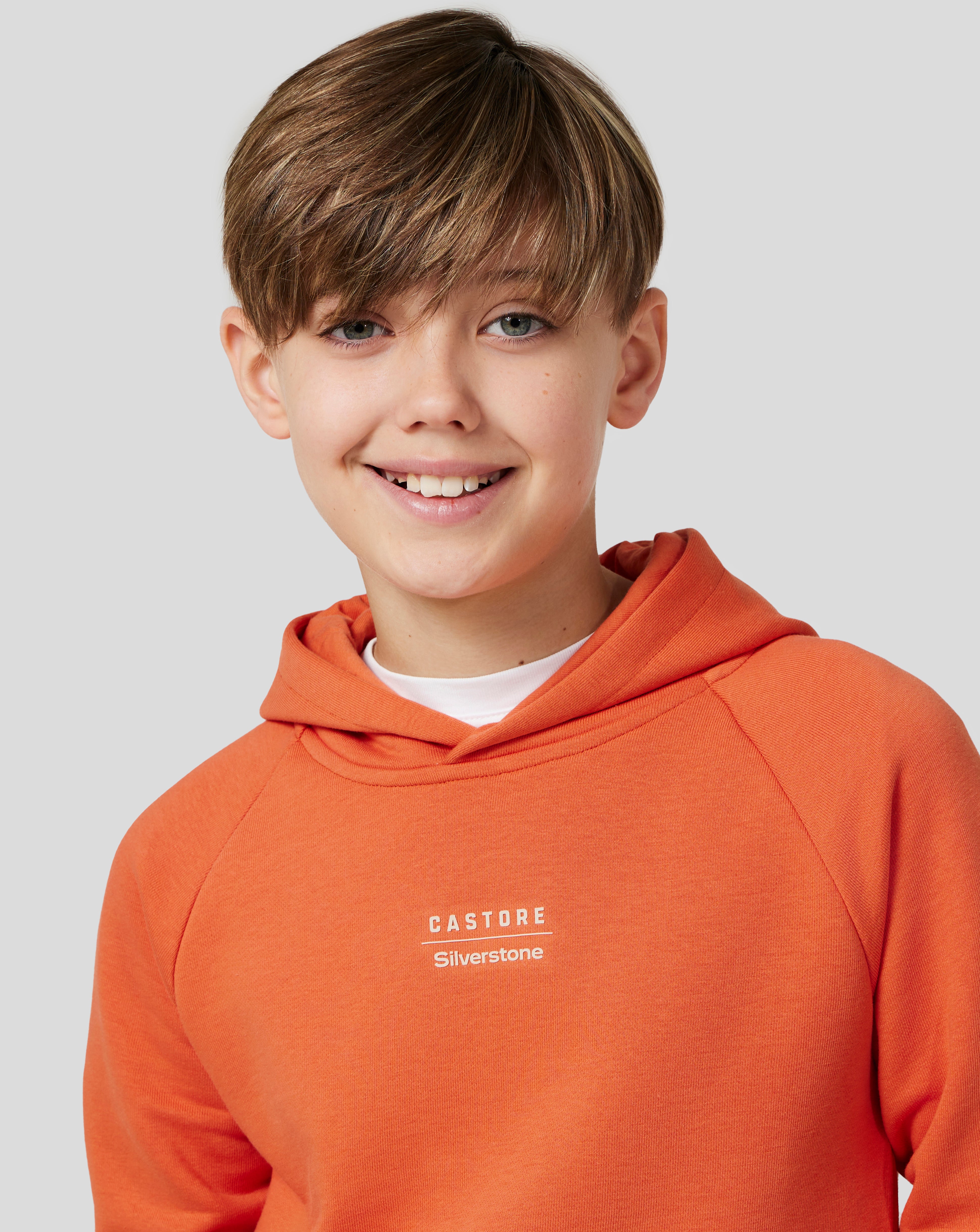 Junior Silverstone x Castore Hoodie - Orange Rust