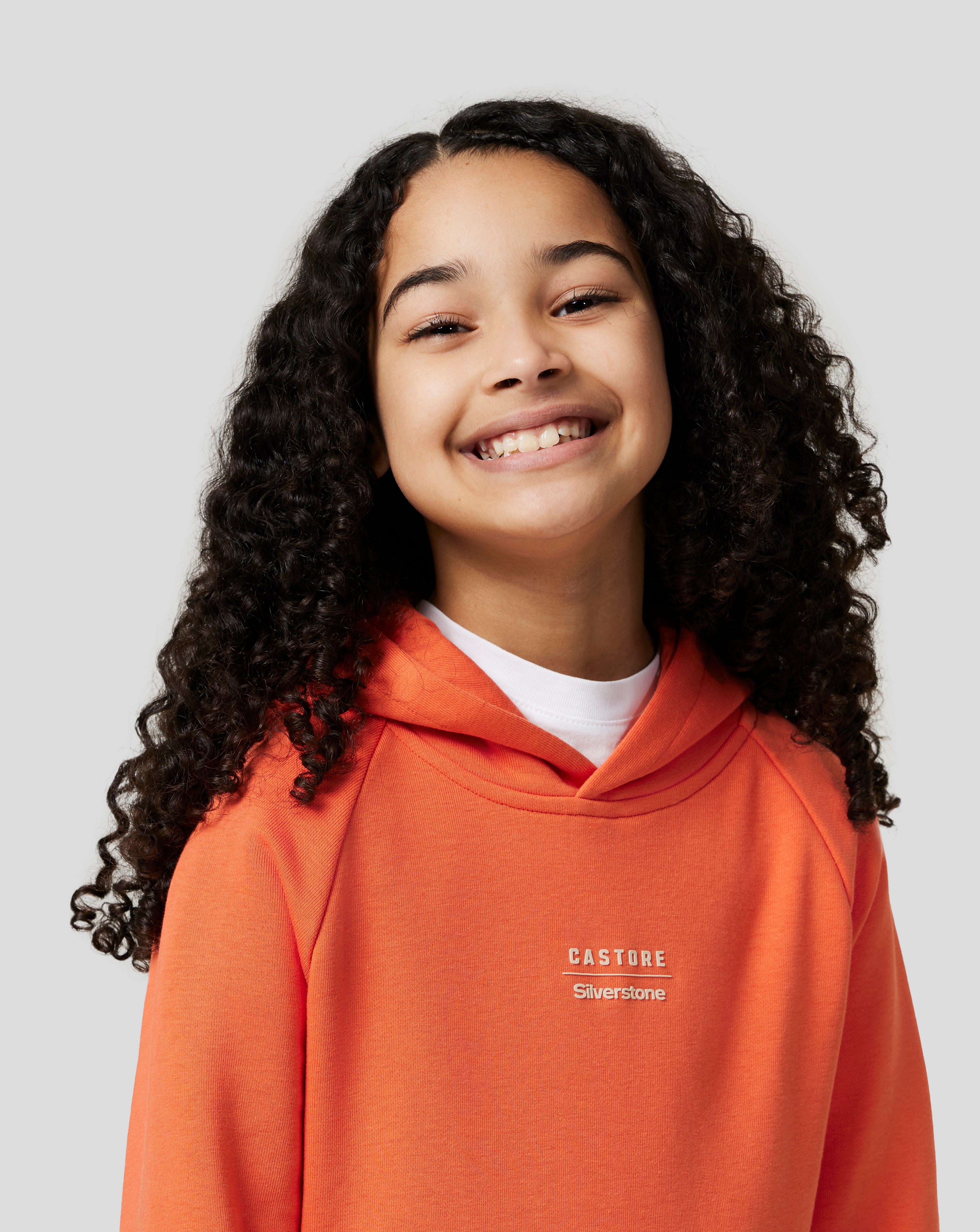 Junior Silverstone x Castore Hoodie - Orange Rust