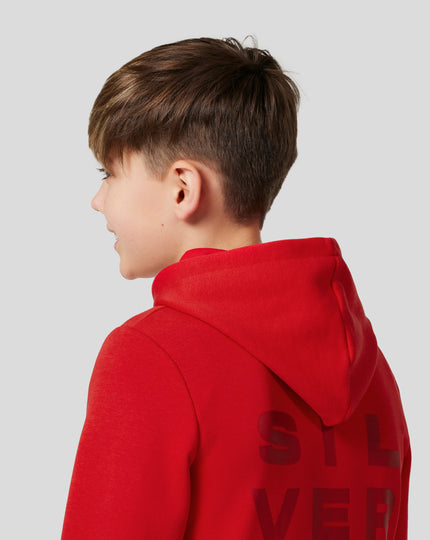 Junior Silverstone Core Hoodie - Racing Red