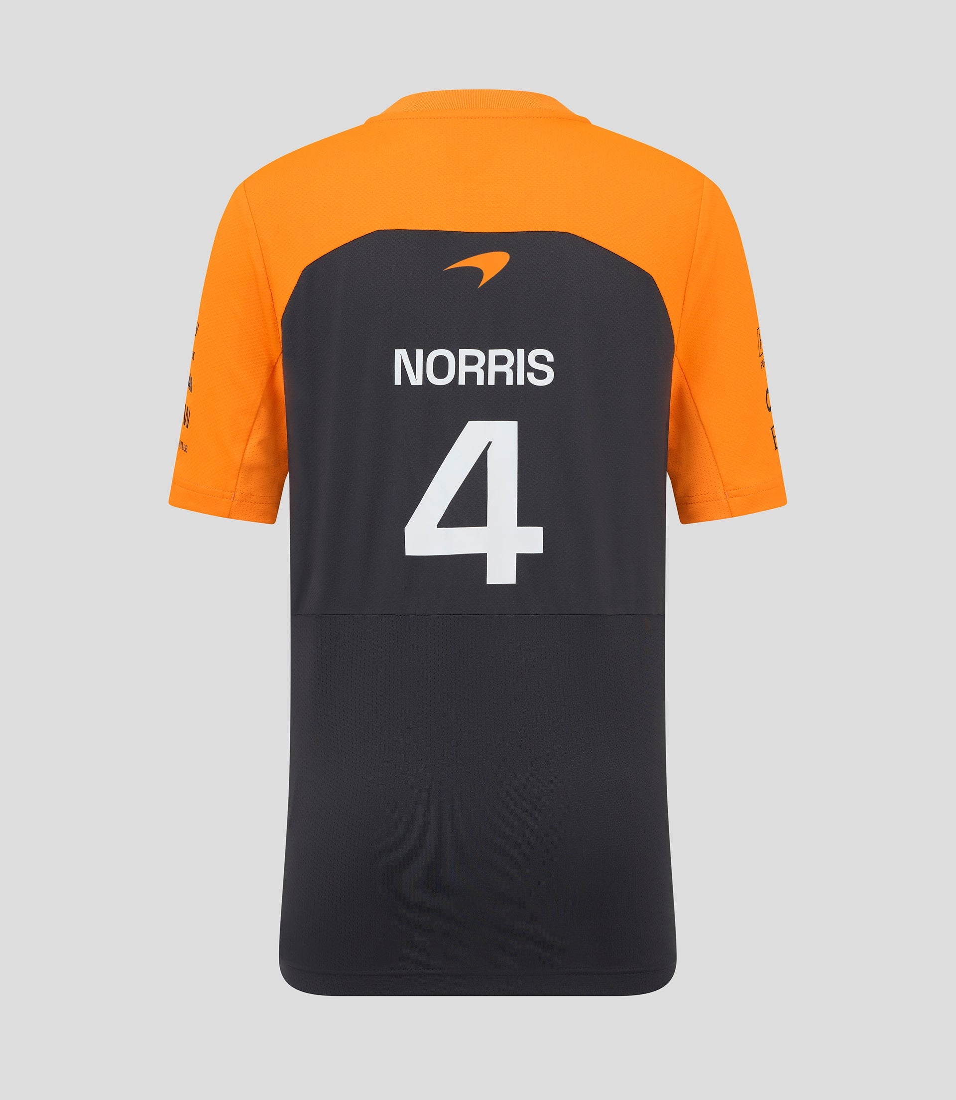 Official Junior McLaren Formula 1 Team Lando Norris Set Up T-Shirt - Phantom/Papaya