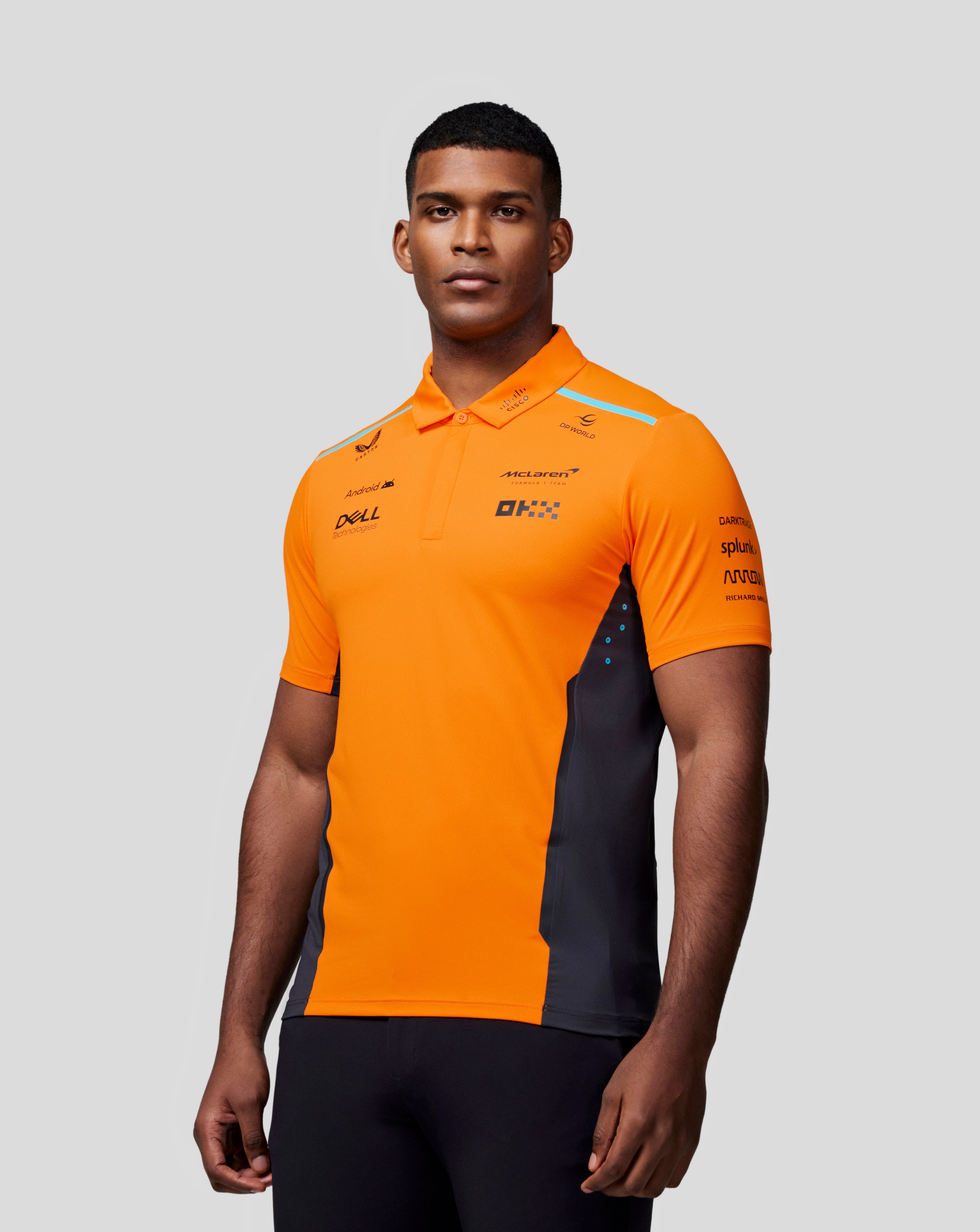 Orange polo shirt mens deals