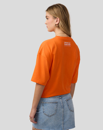 Oracle Red Bull Racing Unisex Max Verstappen Puzzle T-Shirt - Exotic Orange