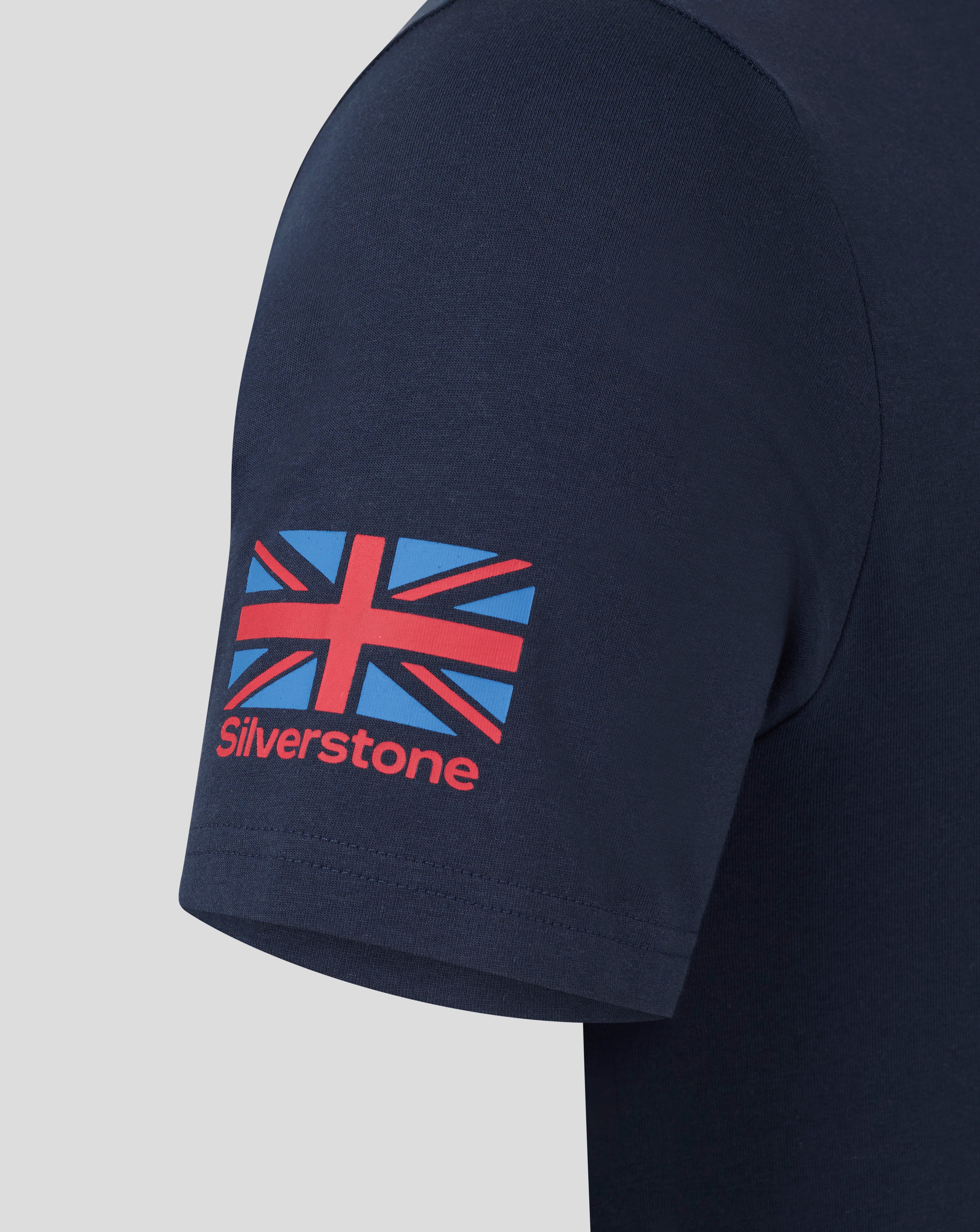 Silverstone Unisex Core Track Graphic T-Shirt - Black Iris