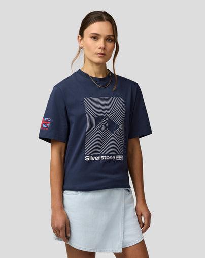 Silverstone Unisex Core Track Graphic T-Shirt - Black Iris
