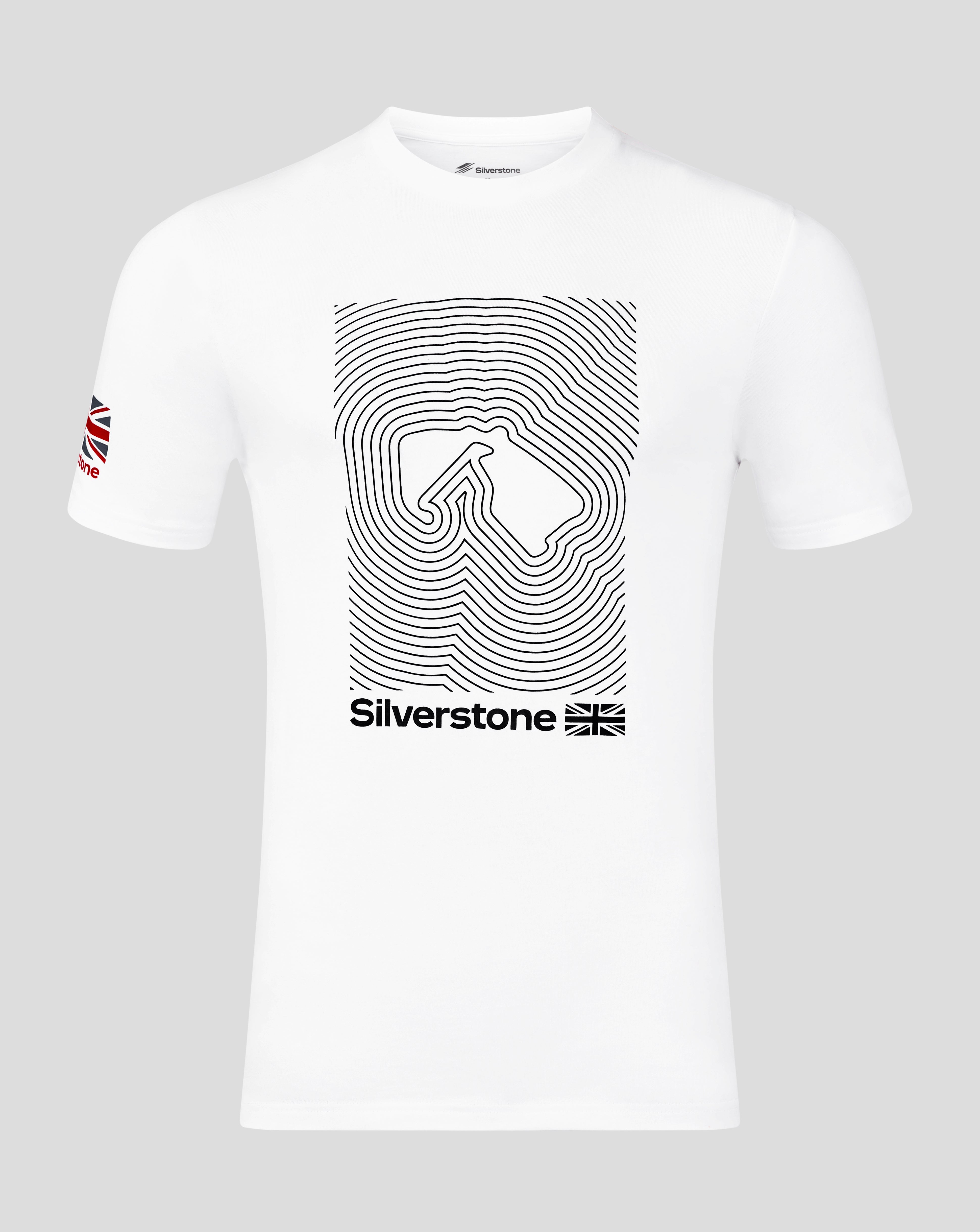 Silverstone Unisex Core T-Shirt - White & Grey