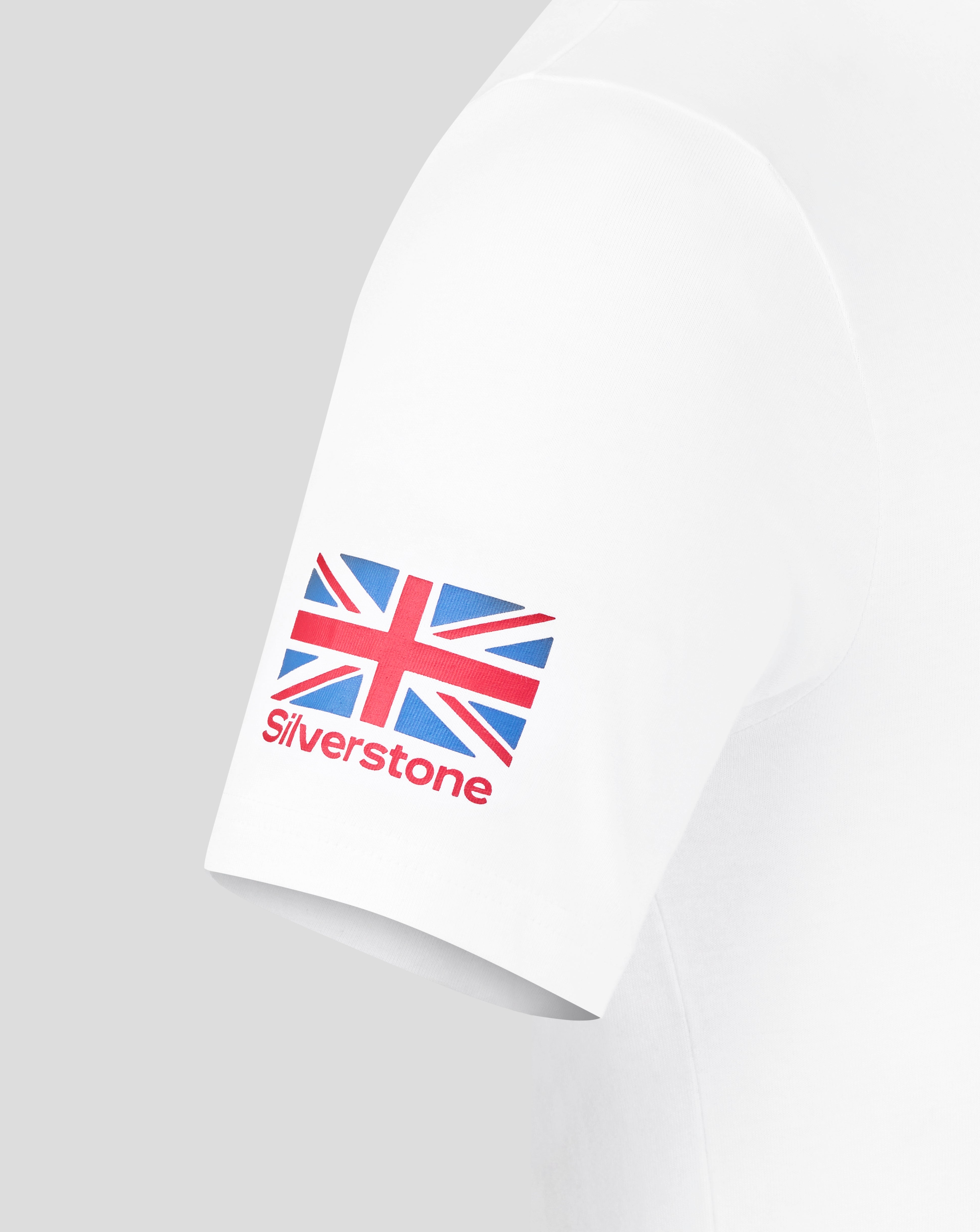 Silverstone Unisex Core T-Shirt - White & Grey