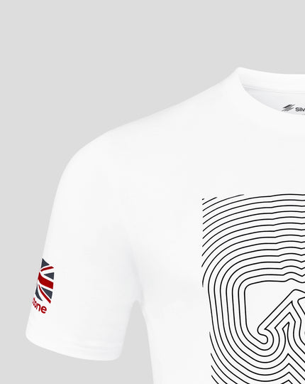 Silverstone Unisex Core T-Shirt - White & Grey