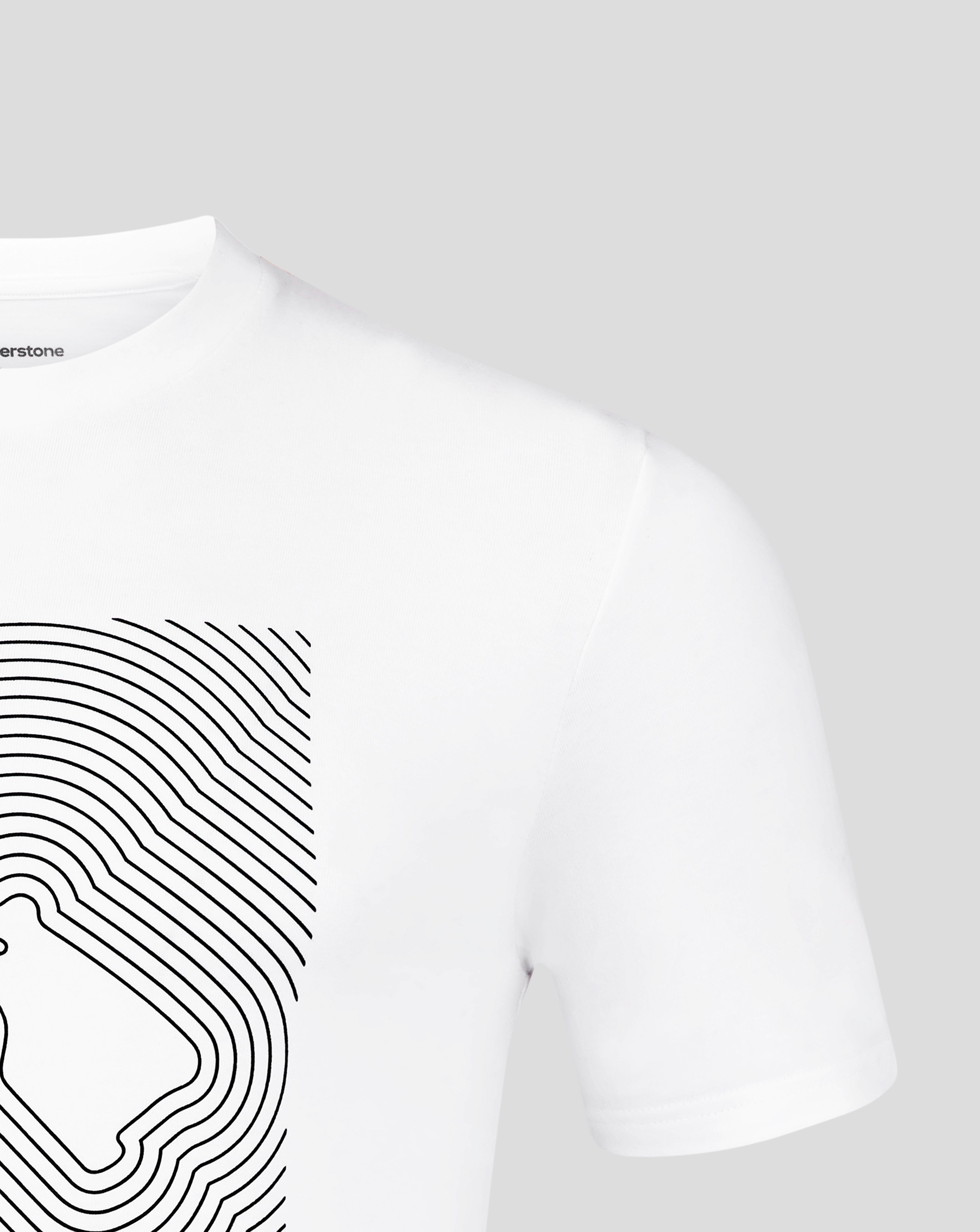 Silverstone Unisex Core T-Shirt - White & Grey