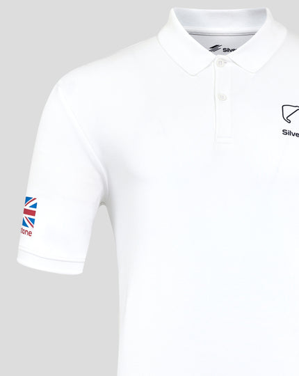 Silverstone Unisex Core Polo Shirt - White