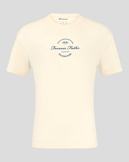 Silverstone Unisex 75 Years Oversized T-Shirt - Egret