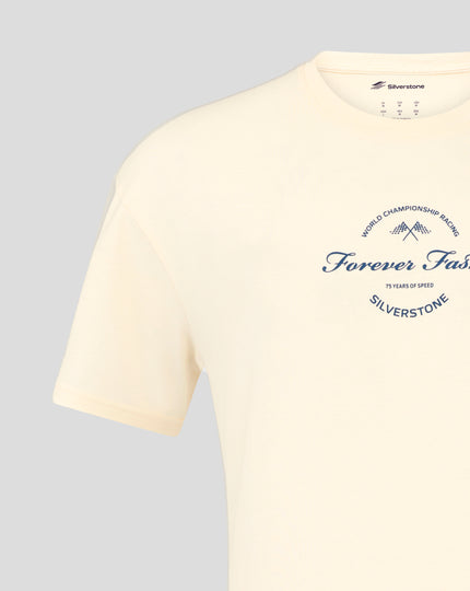 Silverstone Unisex 75 Years Oversized T-Shirt - Egret