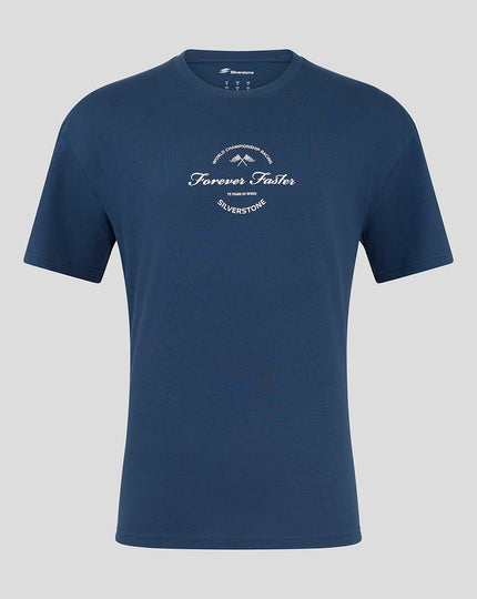 SILVERSTONE UNISEX 75 YEARS OVERSIZED TEE - SARGASSO SEA