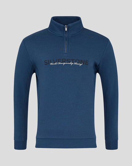Silverstone Unisex 75 Years 1/4 Zip Sweater - Sargasso Sea