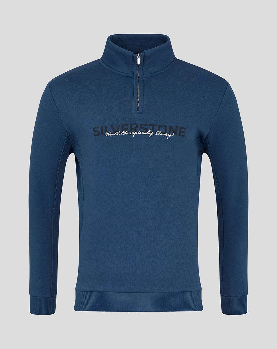 Silverstone Unisex 75 Years 1/4 Zip Sweater - Sargasso Sea