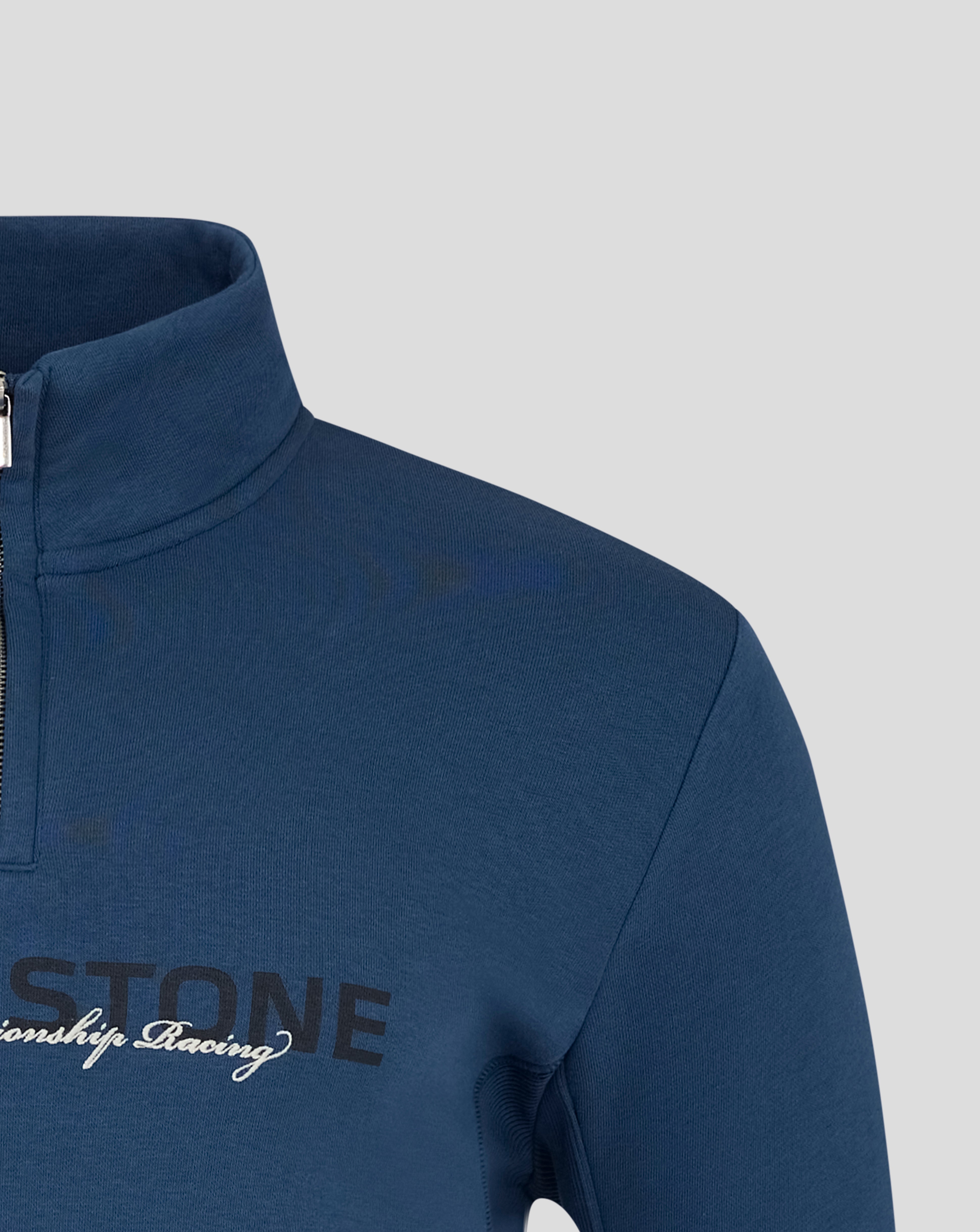 Silverstone Unisex 75 Years 1/4 Zip Sweater - Sargasso Sea