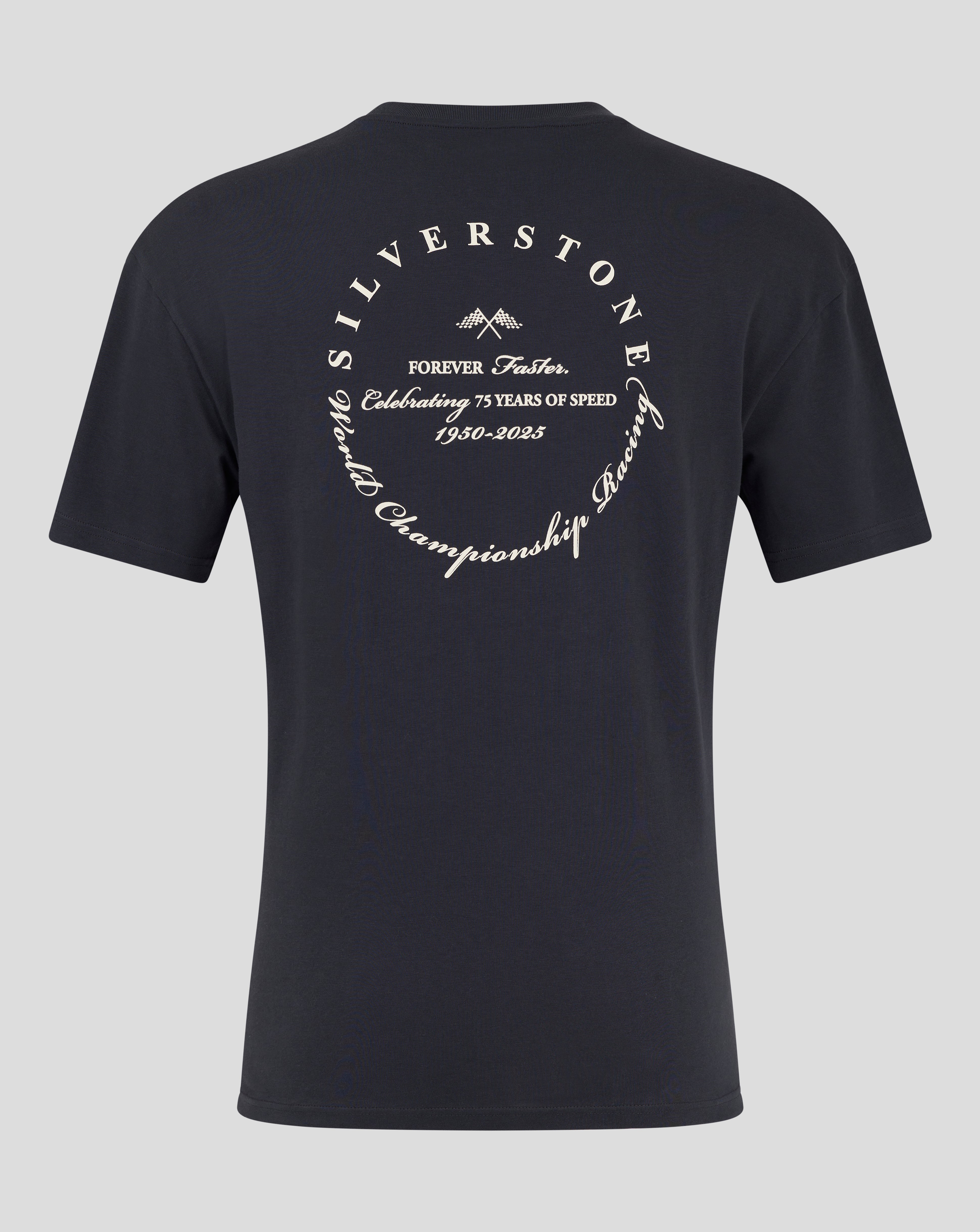 Silverstone Unisex 75 Years World Champion Oversized T-Shirt - Dark Navy
