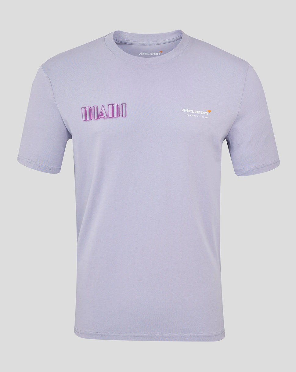 McLaren Unisex Relaxed Fit Miami Graphic T-Shirt - Lavender