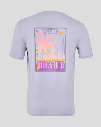 McLaren Unisex Relaxed Fit Miami Graphic T-Shirt - Lavender
