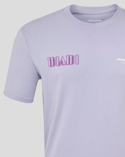 McLaren Unisex Relaxed Fit Miami Graphic T-Shirt - Lavender