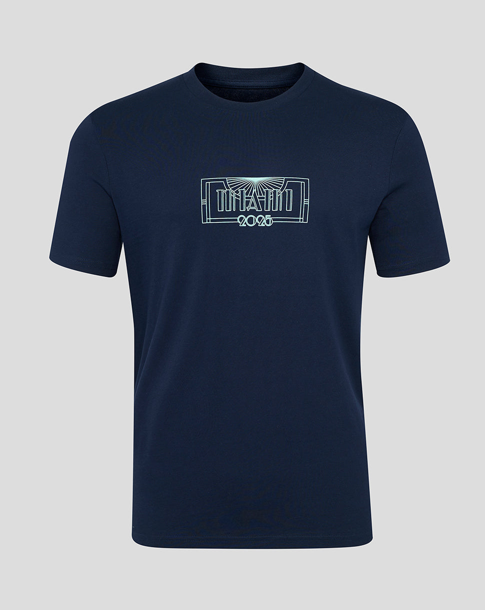 McLaren Unisex Regular Fit Miami Graphic T-Shirt - French Navy