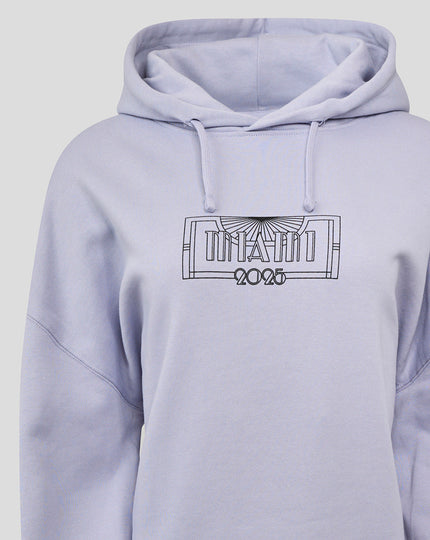 McLaren Womens Fit Miami Cropped Graphic Hoodie - Lavender