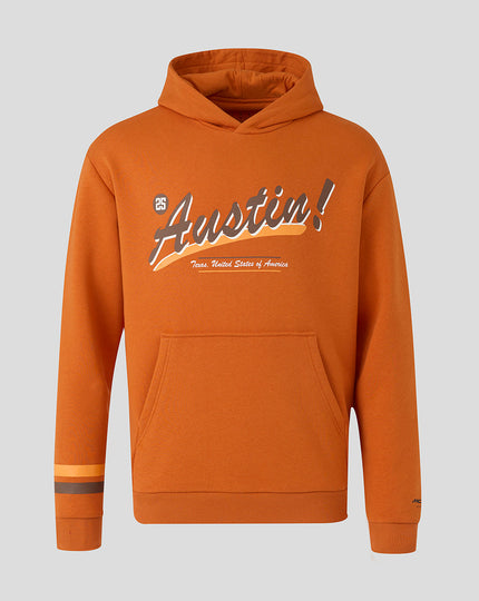McLaren Unisex Austin Stripe Sleeve Hoodie - Burnt Orange