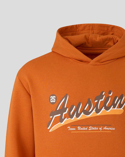McLaren Unisex Austin Stripe Sleeve Hoodie - Burnt Orange