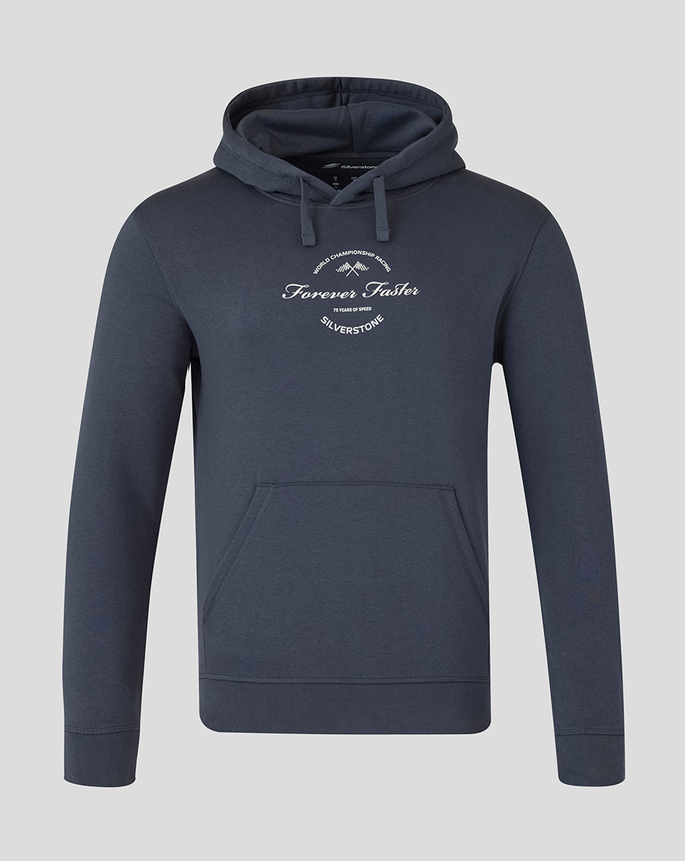 Silverstone Unisex 75 Years Oversized Hoodie - India Ink Grey