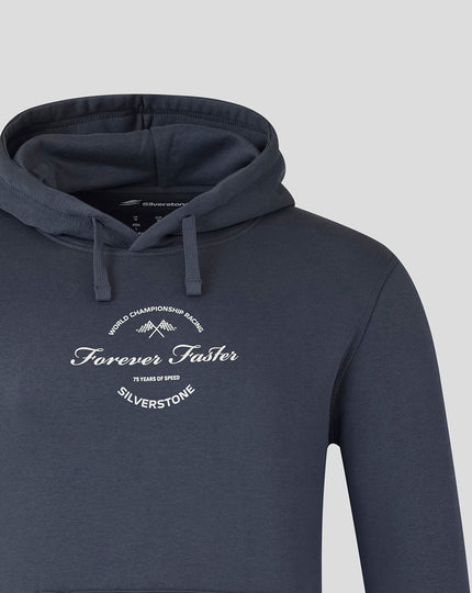 Silverstone Unisex 75 Years Oversized Hoodie - India Ink Grey