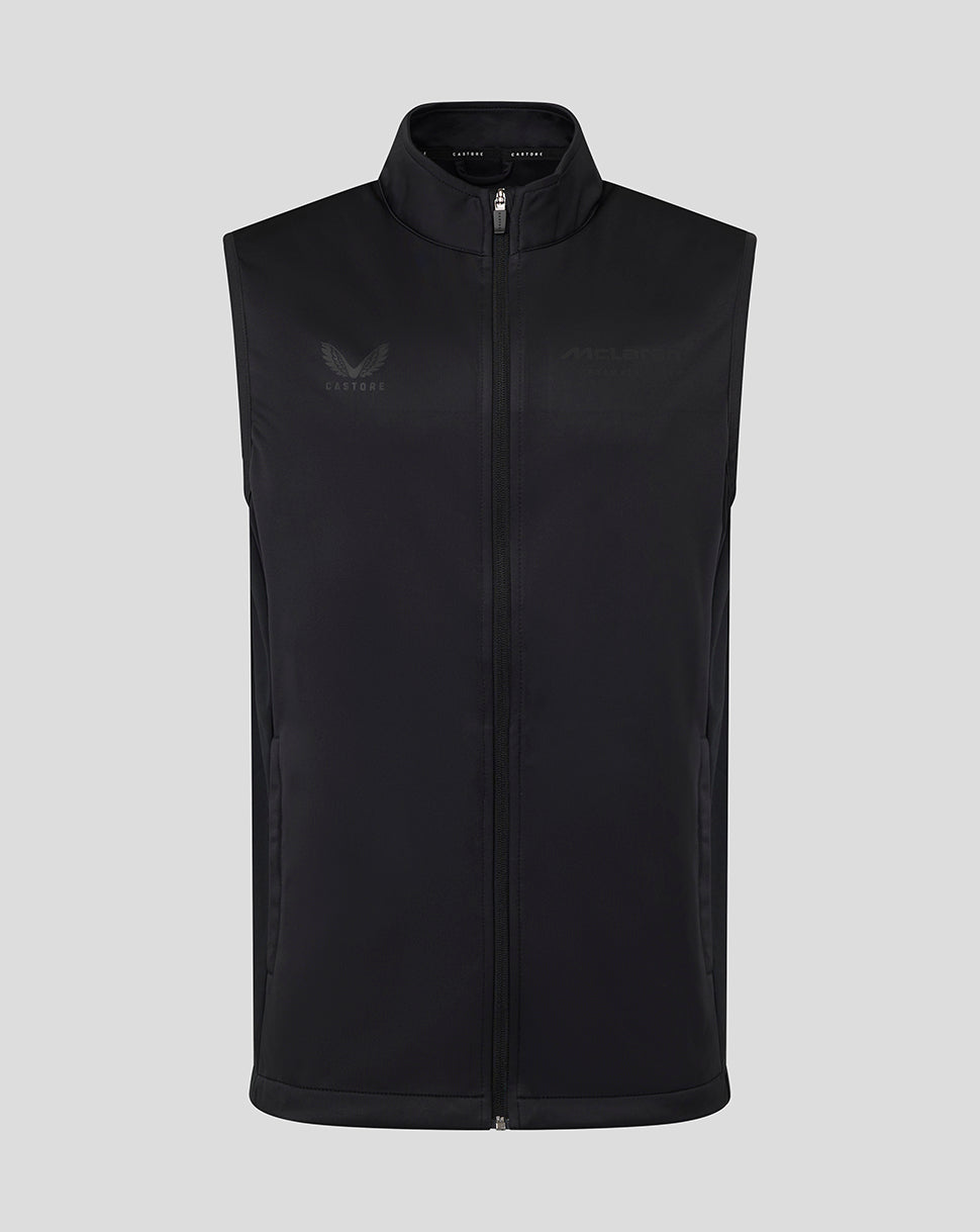 McLaren Unisex Black On Black Softshell Gilet