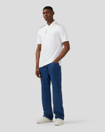 Unisex Silverstone Core Polo-Shirt - Brilliant White