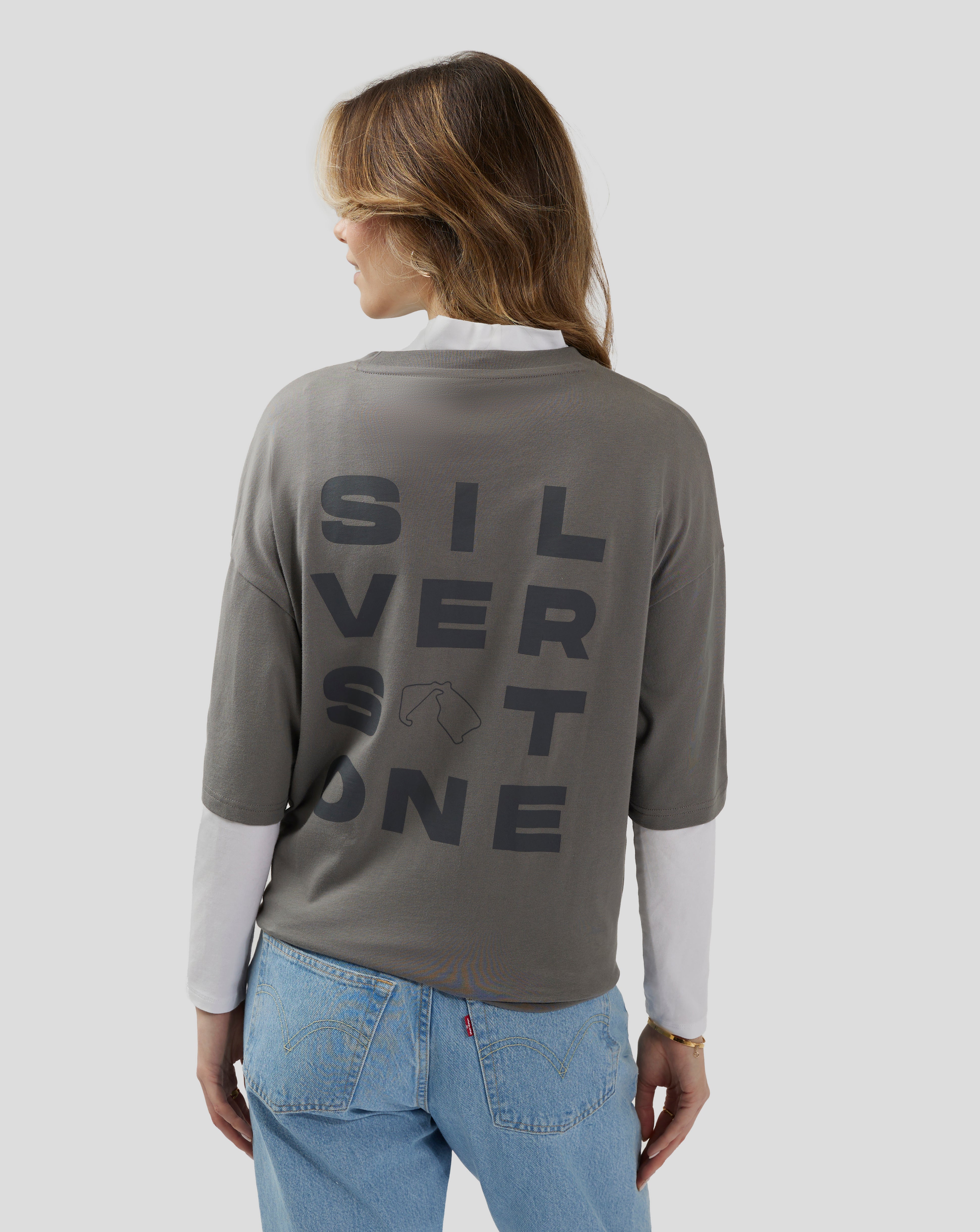 Unisex Silverstone Core Oversized T-Shirt - Charcoal Grey