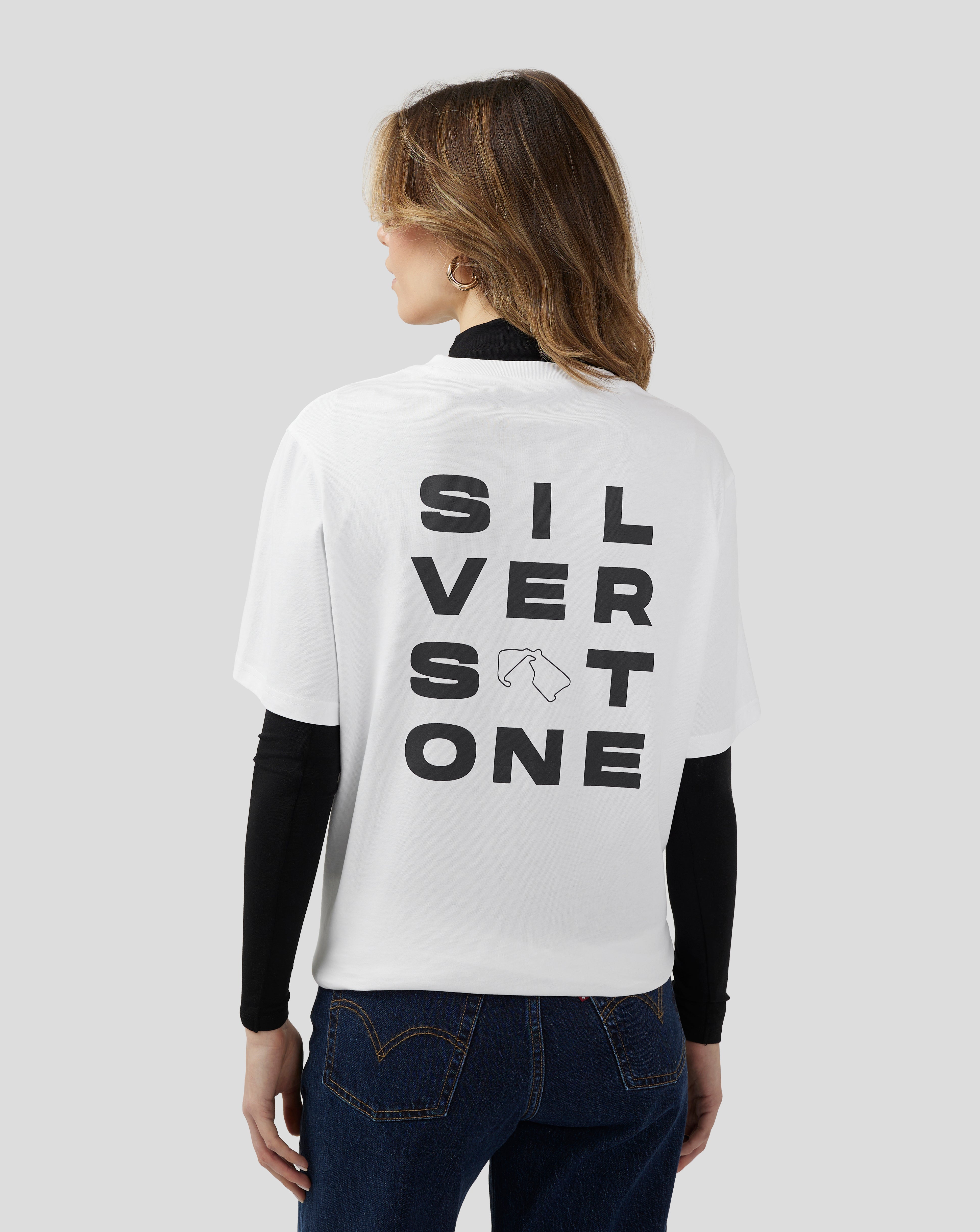 Unisex Silverstone Core Graphic T-Shirt - Brilliant White