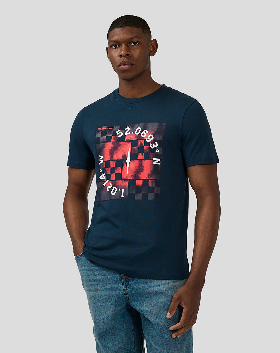 Unisex Silverstone x Castore Coordinate Graphic T-Shirt - Black Iris