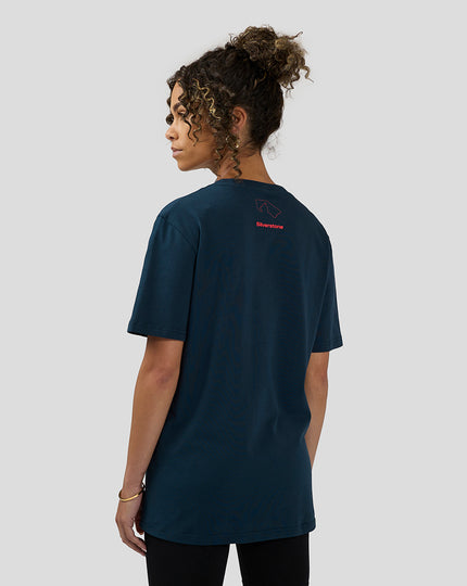 Unisex Silverstone x Castore Coordinate Graphic T-Shirt - Black Iris