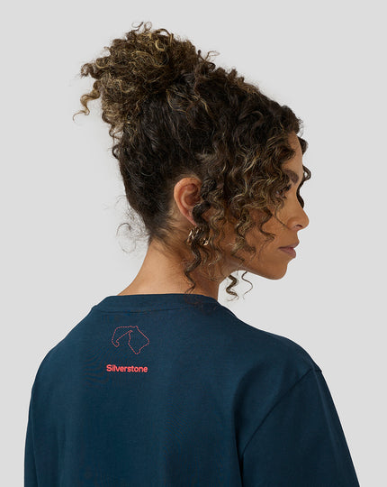 Unisex Silverstone x Castore Coordinate Graphic T-Shirt - Black Iris