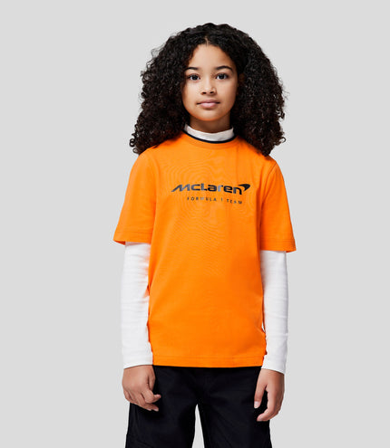 McLaren Junior Core Essentials T-Shirt - Papaya